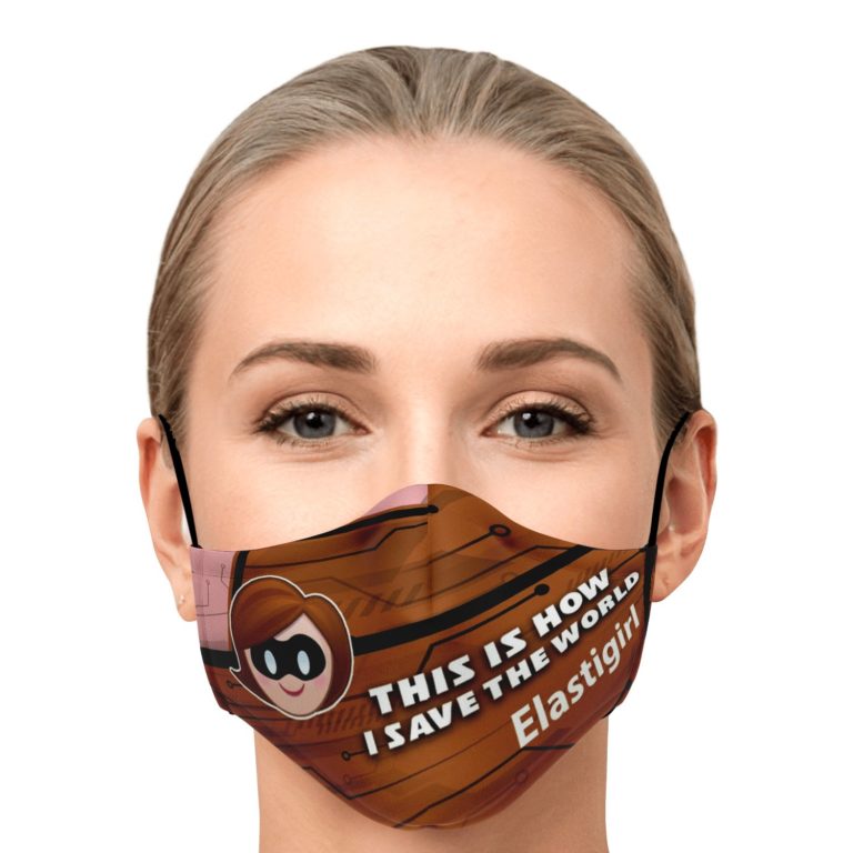 This Is How I Save The World Elastigirl Disney Face Mask With PM2.5 Filters