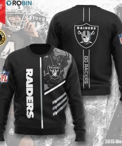 Oakland Raiders Go Raiders Full Printed Sweater