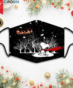Snoopy Christmas Santa Face Mask + PM2.5 Filter