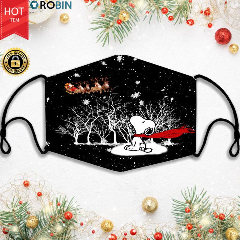 Snoopy Christmas Santa Face Mask + PM2.5 Filter
