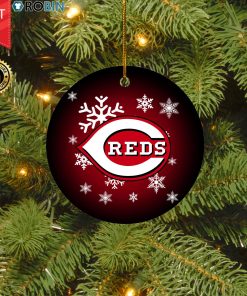 Cincinnati Reds Merry Christmas Circle Ornament
