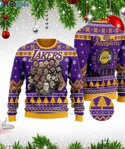 Los Angeles Lakers 202 Nba Champions Woolen Sweater