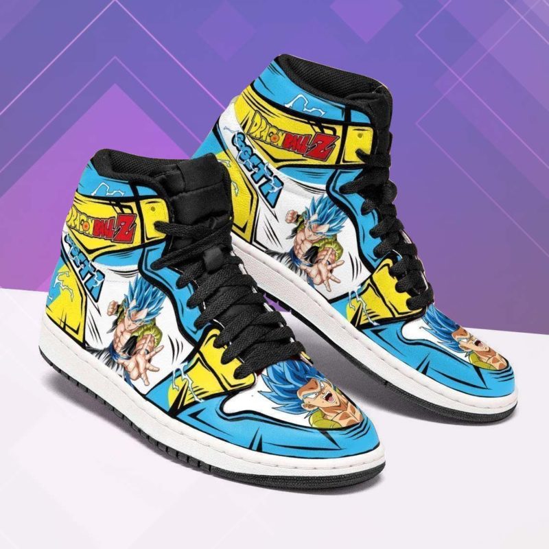 Gogeta Galaxy Dragon Ball Z Shoe - Jordan 1 High Sneaker ...