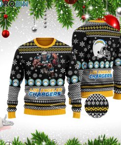 Los Angeles Chargers 3D Printed Ugly Christmas Sweater