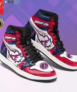Atlanta Braves Chop On Baseball Team Sneaker Boots Atlanta Braves Chop On Baseball Team Sneaker Boots
