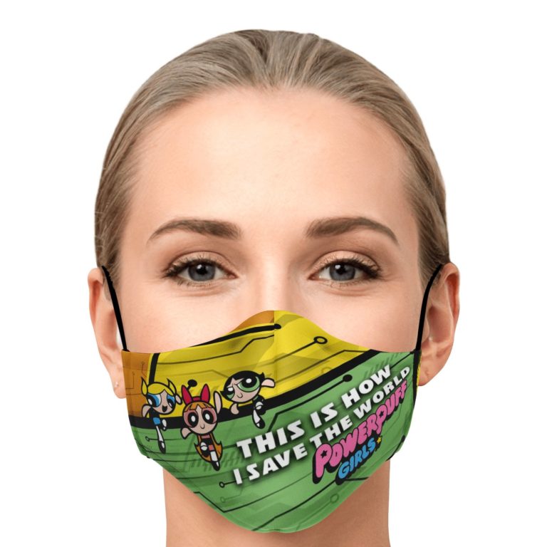 This Is How I Save The World The Powerpuff Girls Face Mask With PM2.5 Filters