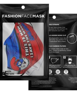 This Is How I Save The World Papa Smurflo Face Mask With PM2.5 Filters