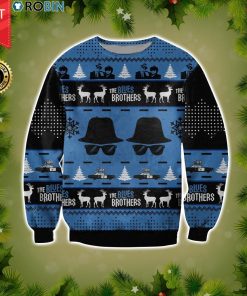 The Blues Brothers Full Print Christmas Wool Sweater
