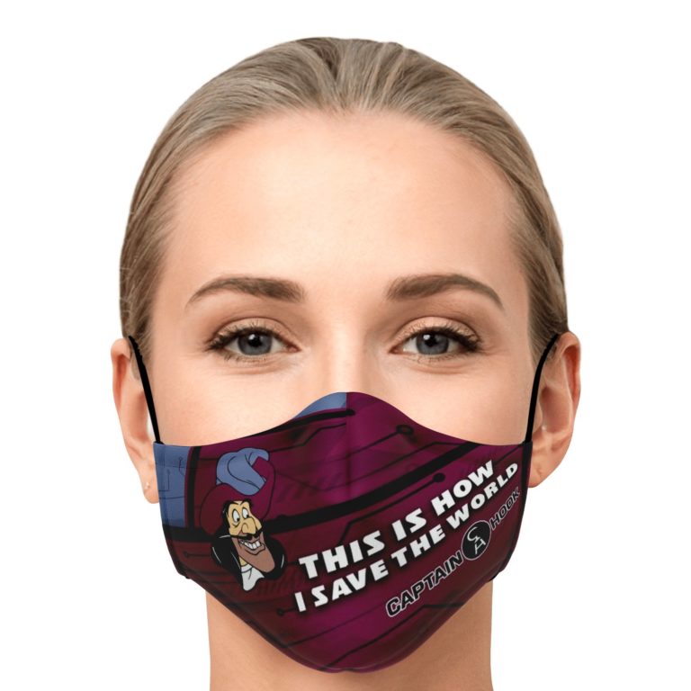 This Is How I Save The World Captain Hook Face Mask With PM2.5 Filters