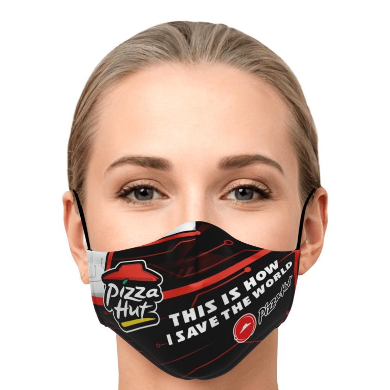 This Is How I Save The World Pizza Hut Face Mask With PM2.5 Filters