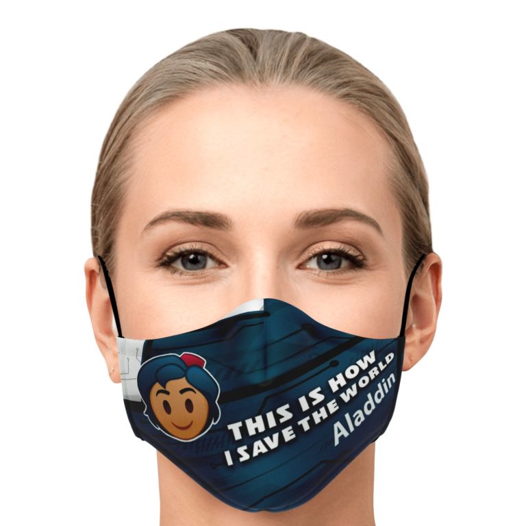 This Is How I Save The World Aladdin Disney Face Mask With PM2.5 Filters