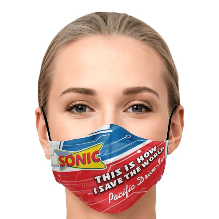 This Is How I Save The World Sonic Drive-In Face Mask With PM2.5 Filters