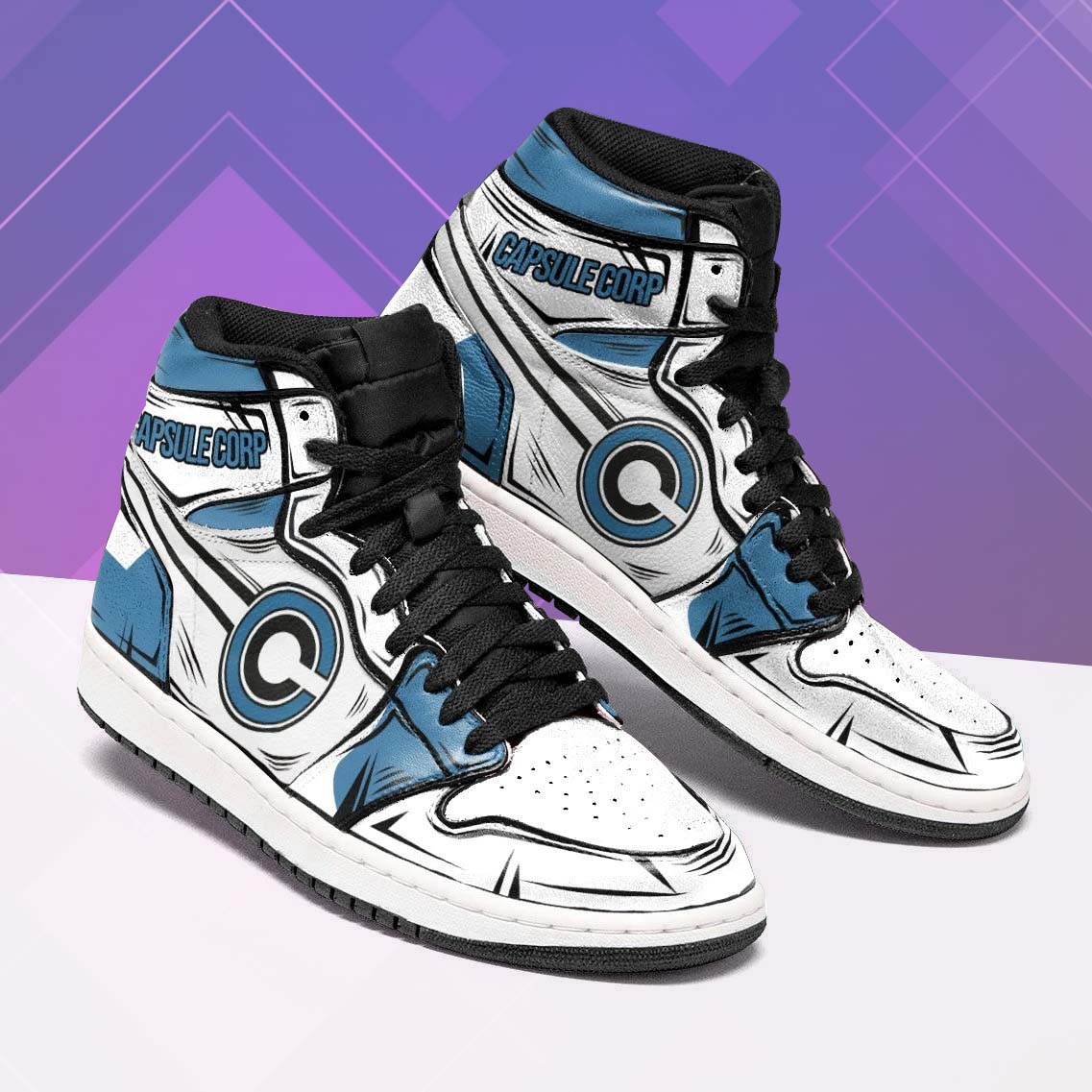 Capsule Corp Shoes Dragon Ball Z Jordan 1 High Sneaker - RobinPlaceFabrics