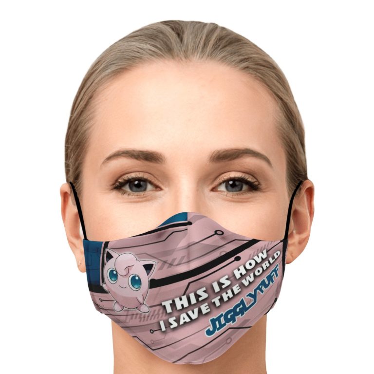 This Is How I Save The World Jigglypuff Pokemon Face Mask With PM2.5 Filters