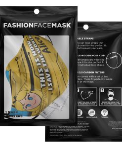 This Is How I Save The World Alice Disney Face Mask With PM2.5 Filters This Is How I Save The World Alice Disney Face Mask With PM2.5 Filters