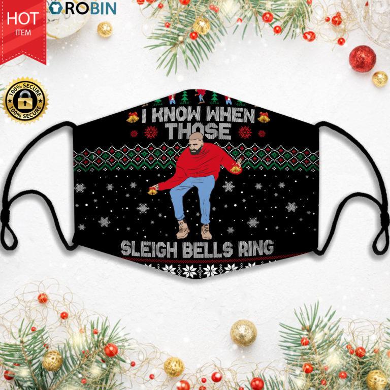 I Know When Those Sleigh Bells Ring Ugly Face Mask + PM2.5 Filter