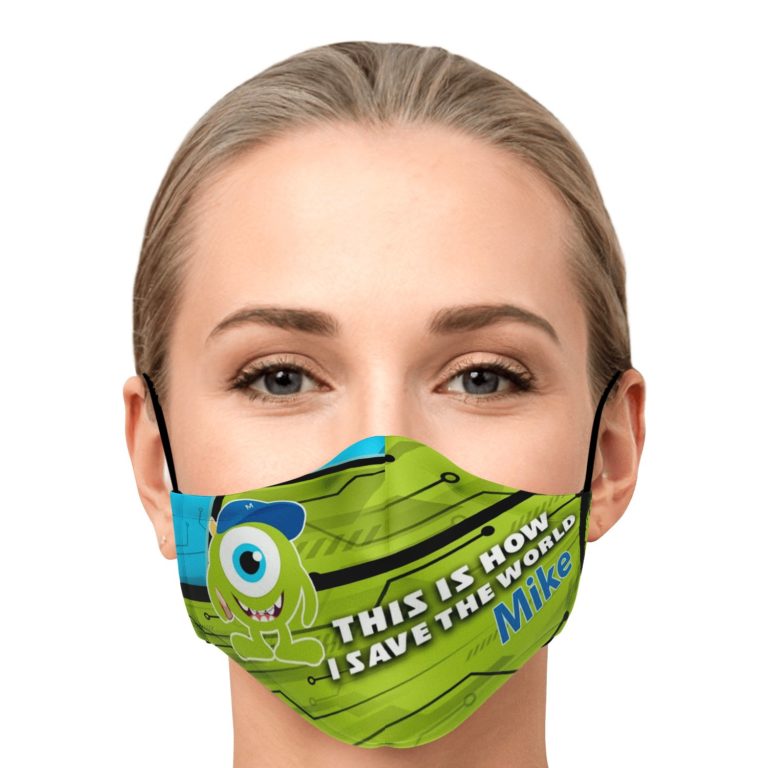 This Is How I Save The World Mike Disney Face Mask With PM2.5 Filters