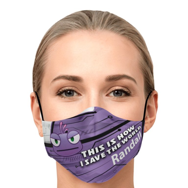 This Is How I Save The World Randall Disney Face Mask With PM2.5 Filters