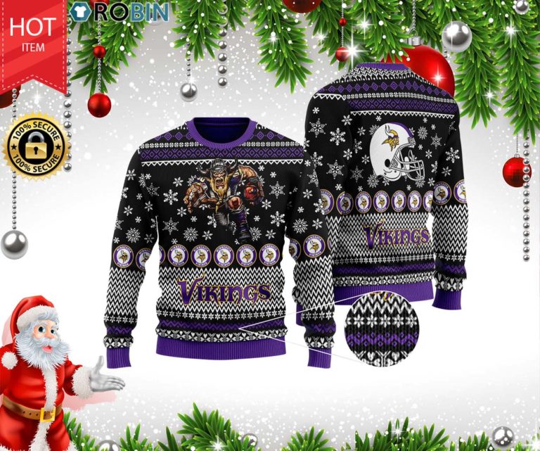 Minnesota Vikings Full Print Christmas Sweater