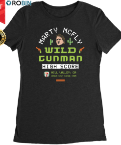 Marty McFly Crack Shot – Wild Gunman T Shirt and Hoodie Marty McFly Crack Shot – Wild Gunman T Shirt and Hoodie