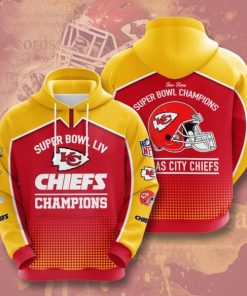 The Kansas City Chiefs Super Bowl Champions Full Printed Hoodie