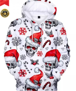 Just Love Skulls Xmas Hoodie