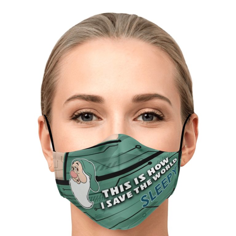 This Is How I Save The World Sleepy Face Mask With PM2.5 Filters
