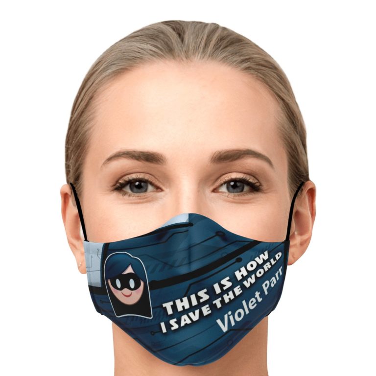 This Is How I Save The World Violet Parr Disney Face Mask With PM2.5 Filters
