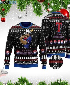 Texas Rangers Full Printed Ugly Christmas Wool Sweater Texas Rangers Full Printed Ugly Christmas Wool Sweater
