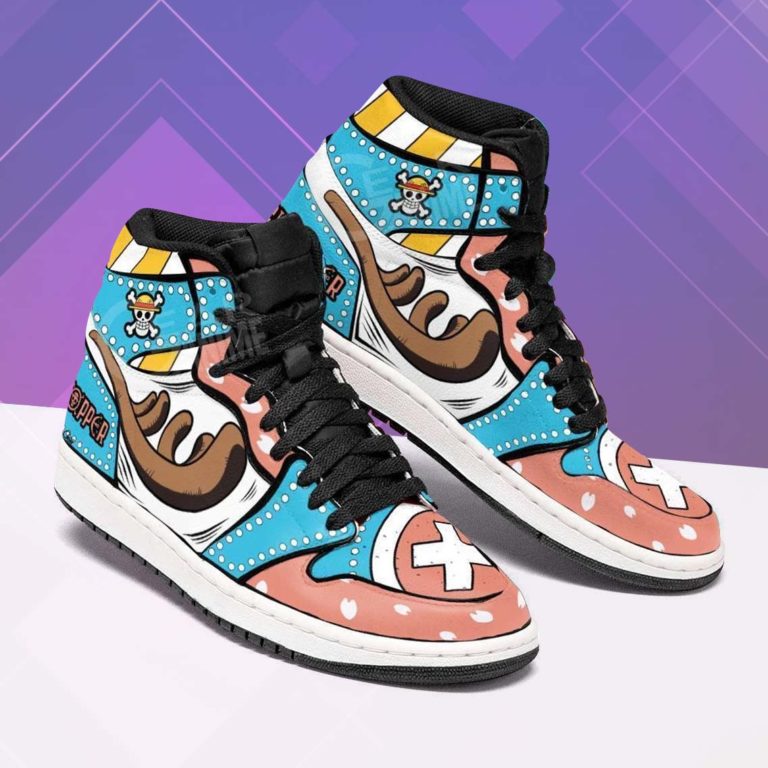 Chopper Horn Shoes One Piece Jordan 1 High Sneaker