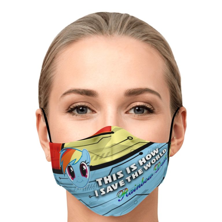 This Is How I Save The World Rainbow Dash Face Mask With PM2.5 Filters