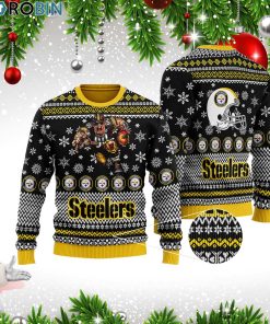 Pittsburgh Steelers 3D Full Printed Ugly Christmas Woollen Sweater Pittsburgh Steelers 3D Full Printed Ugly Christmas Woollen Sweater