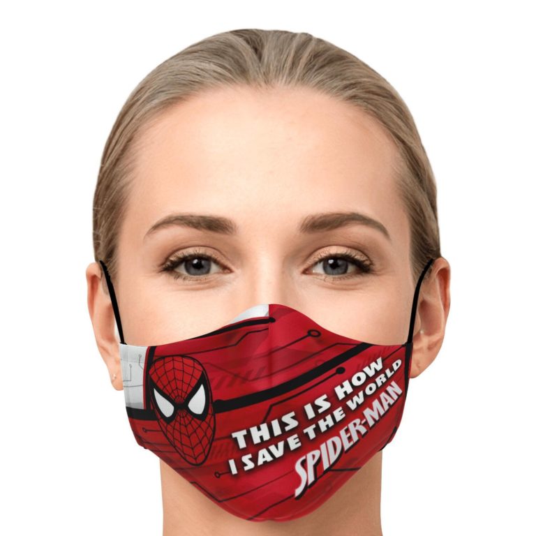 This Is How I Save The World Spider-Man Face Mask With PM2.5 Filters
