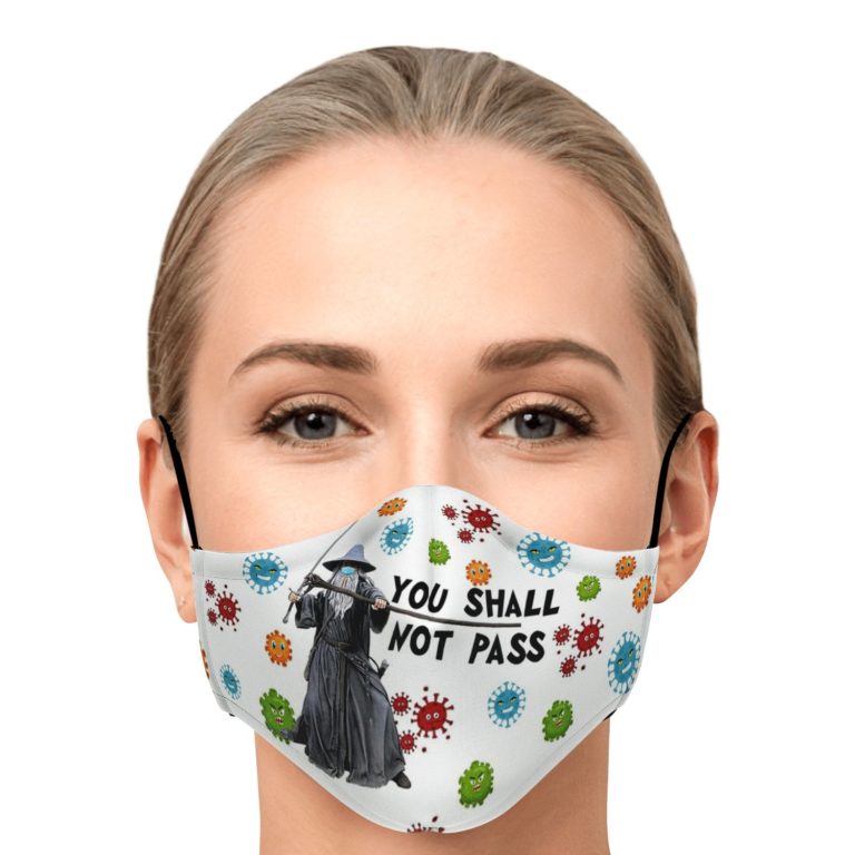 The Lord Of The Rings You Shall Not Pass Gandalf Face Mask With PM2.5 Filter