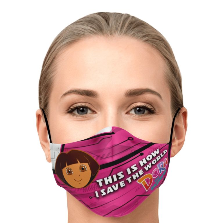 This Is How I Save The World Dora The Explorer Face Mask With PM2.5 Filters
