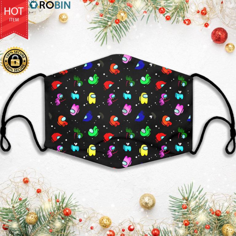 Impostor Among Us Christmas Face Mask + PM2.5 Filter