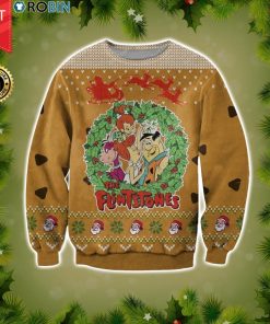 The Flintstones All Over Print Wool Sweater