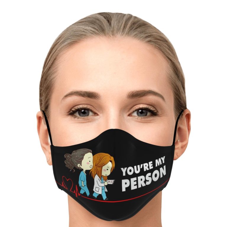 You're My Person Grey's Anatomy Face Mask With PM2.5 Filter