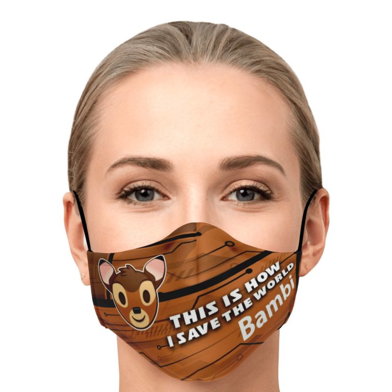 This Is How I Save The World Bambi Disney Face Mask With PM2.5 Filters