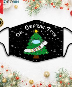 Oh Quarantree 2020 Santa Claus Wearing Face Mask + PM2.5 Filter