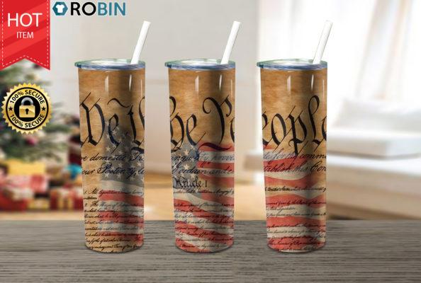 We The People Distress Scorched 17oz Tumbler