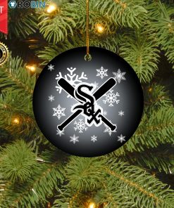 Chicago White Sox Merry Christmas Circle Ornament