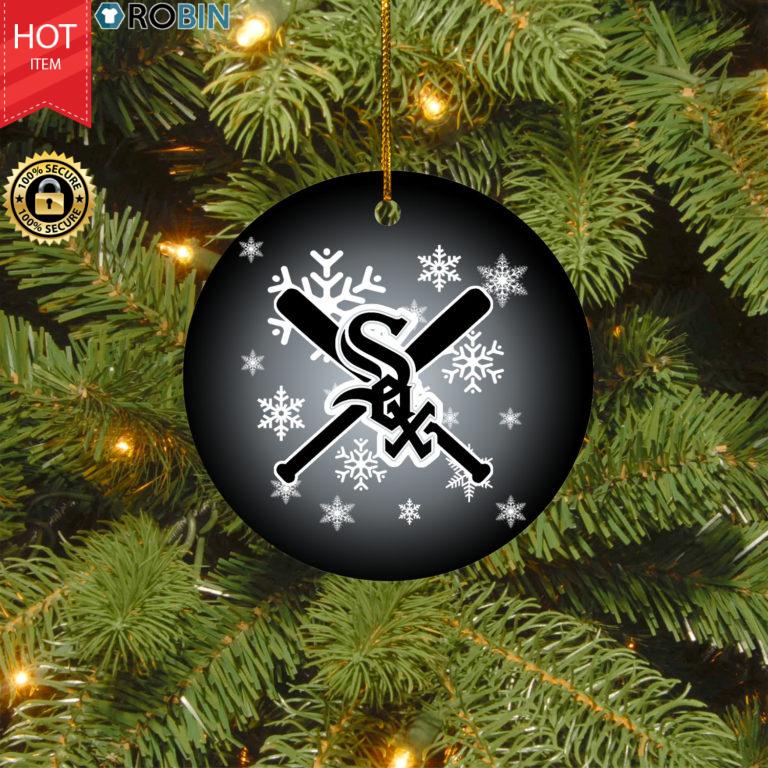 Chicago White Sox Merry Christmas Circle Ornament