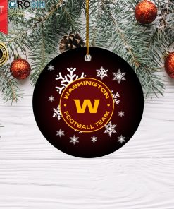 Washington Football Team Merry Christmas Circle Ornament