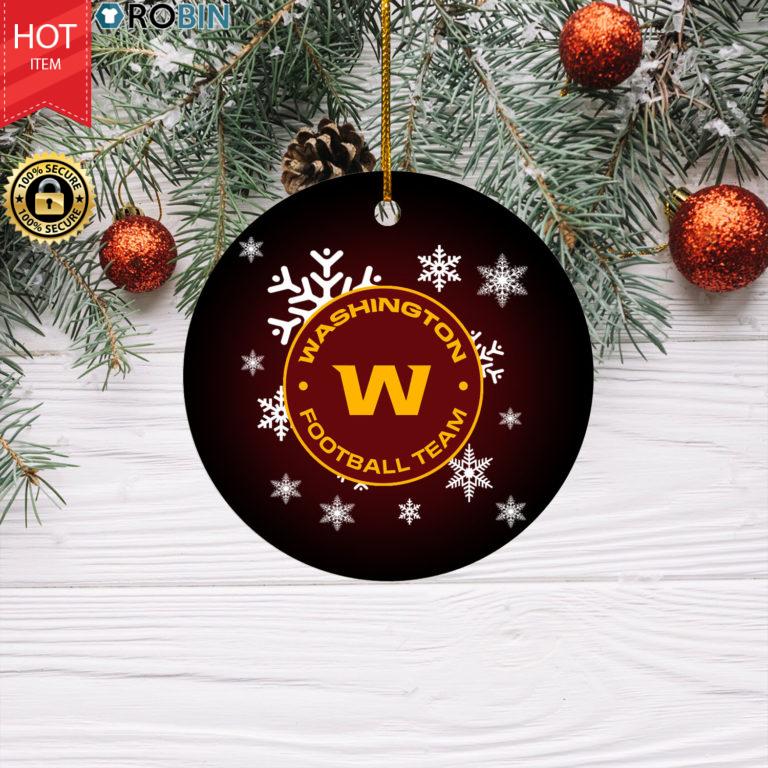 Washington Football Team Merry Christmas Circle Ornament
