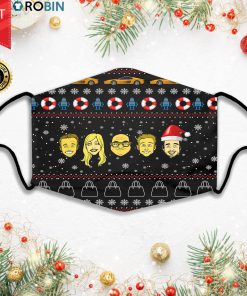 Its Always Sunny In Philadelphia Merry XMas Ugly Face Mask + PM2.5 Filter