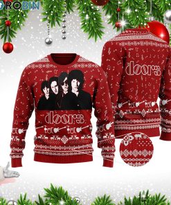 The Doors Band 3D Printed Ugly Christmas Wool Sweater