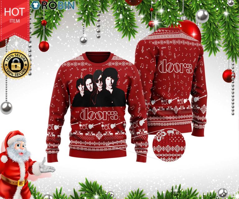 The Doors Band 3D Printed Ugly Christmas Wool Sweater