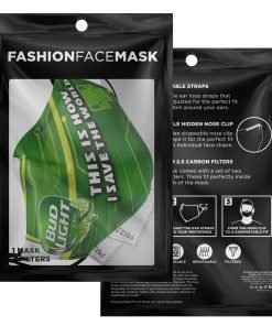 This Is How I Save The World Bud Light Lime Face Mask With PM2.5 Filters This Is How I Save The World Bud Light Lime Face Mask With PM2.5 Filters