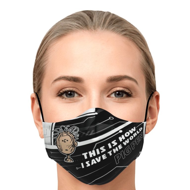 This Is How I Save The World Pig-Pen Face Mask With PM2.5 Filters
